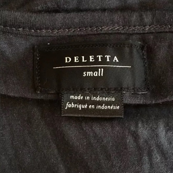 Anthro Deletta Gray Ruffle Tank Size Small - Picture 5 of 5